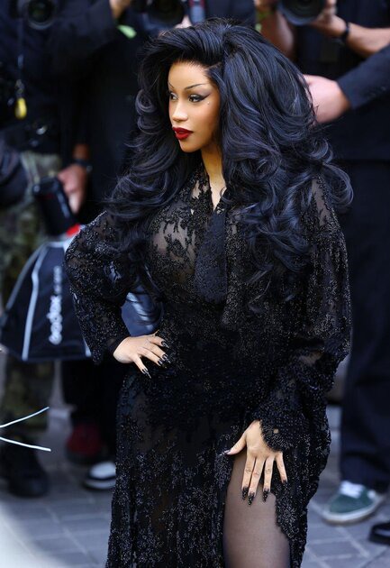 Cardi B Steals the Show at Paris Haute Couture Week in Daring Balenciaga Look