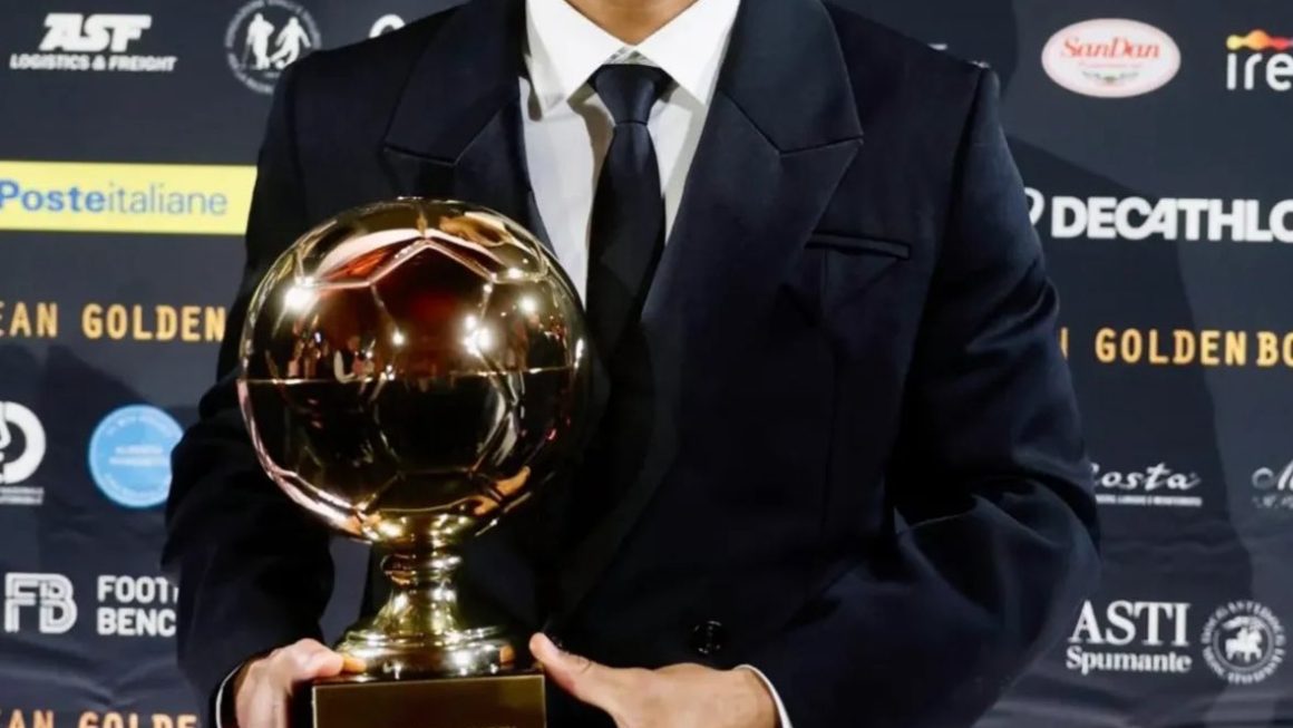 Desire Doue Receives Golden Boy Award Turin Ceremony